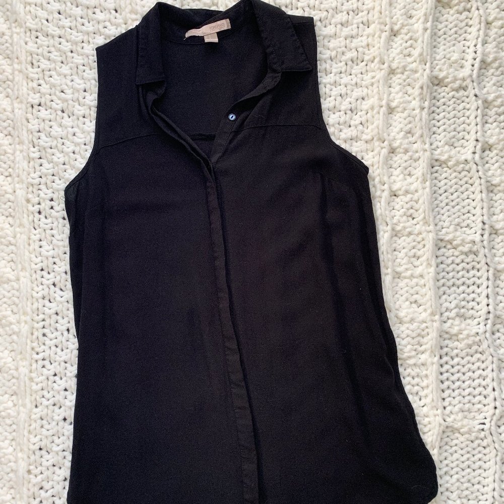 Black Button Down - Picture 3 of 3